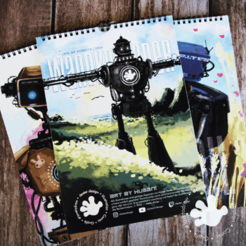 Wandkalender 2026 - Life of Robots (A4) – Bild 3